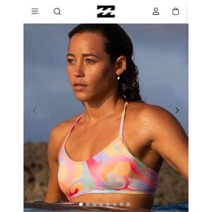 Billabong‎ A/Div Strappy Bralette Top-Peach Tea
by Billabong beach swim bikini